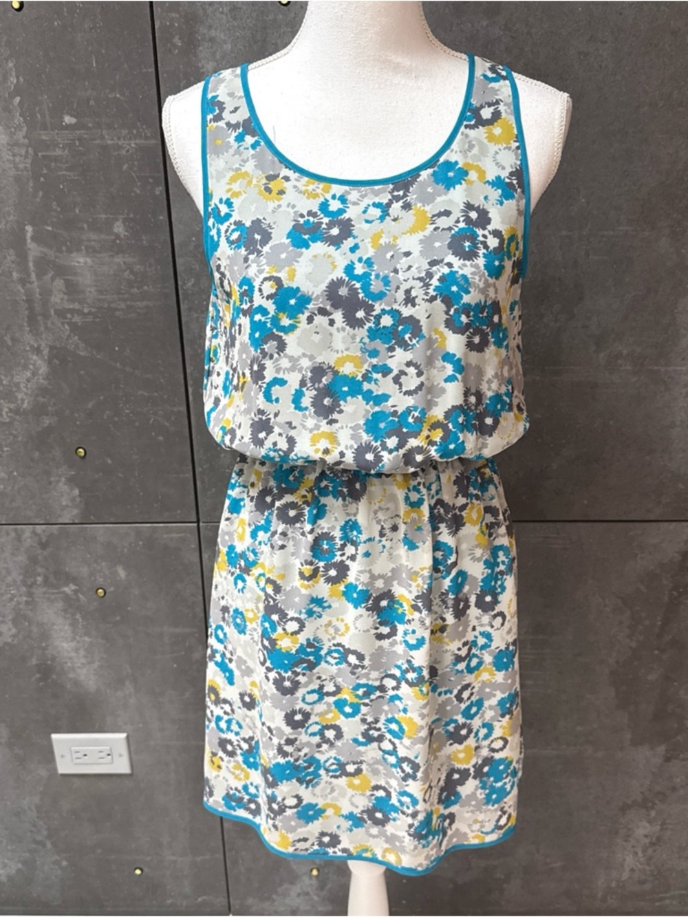 Pins & Needles Yellow & Gray Floral Dress